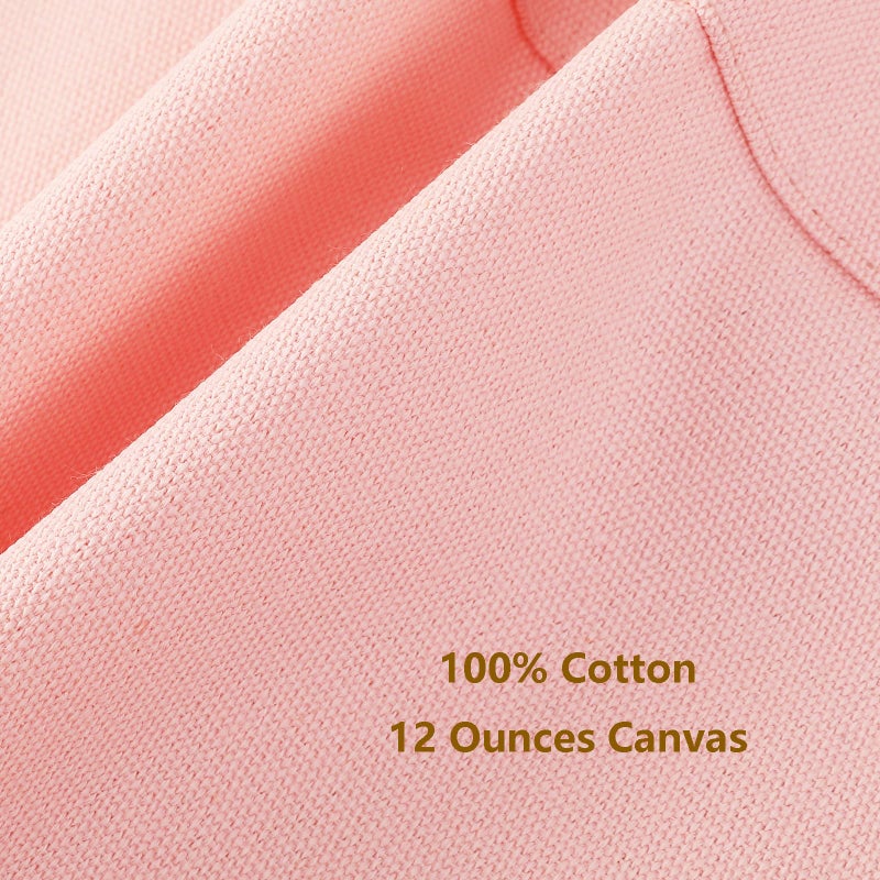 AFUN Chef Aprons for Women Men with Large Pockets  Cotton Canvas Cross Back Water Repellent Work Apron  Size M to XXL (LightPink) - Image 4